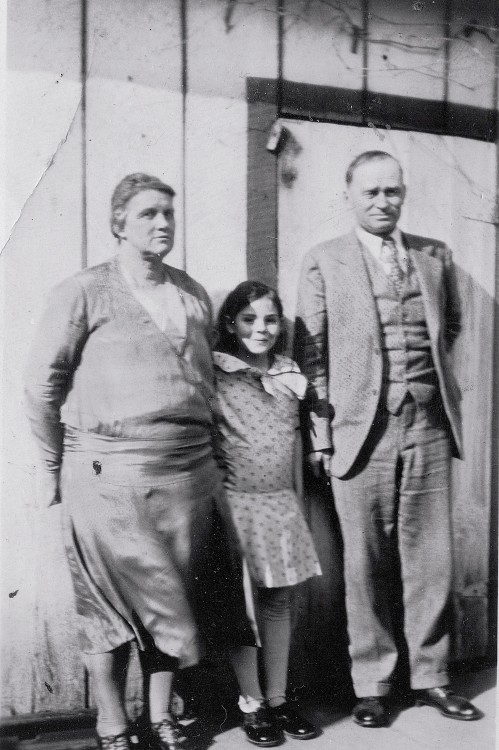 Grace and William Deeter and their only daughter, Faith, dressed in their Sunday best. Courtesy of Faith Deeter.