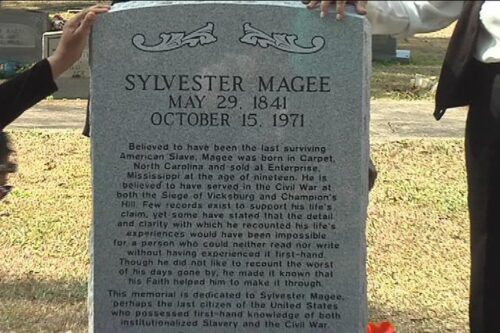 Magee's grave was formerly unmarked