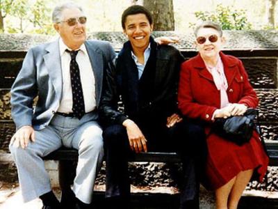 Obama and his grandparents