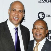 Newark's Mayor Cory Booker with Dr. Henry Louis Gates, Jr.