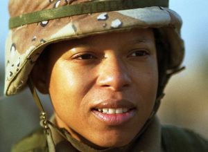 Black Female Soldier