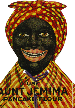 The mammy, Aunt Jemima, offers comfort food The mammy, Aunt Jemima, offers comfort food