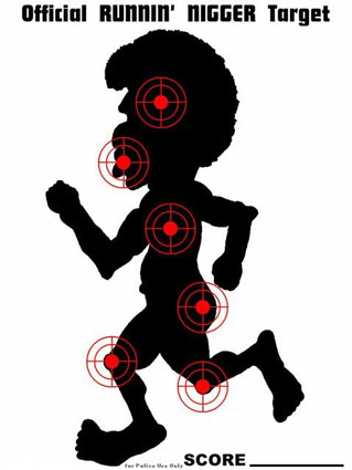 Running Black Man Target Running Black Man Target