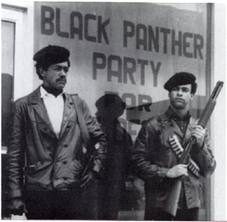 Black Panther Party leaders Bobby Black and Huey Newton