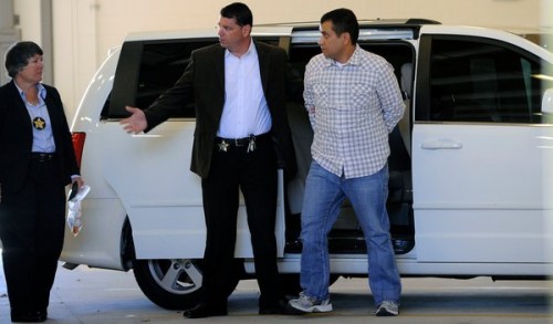 Zimmerman arrives at jail 6:3:12 Zimmerman arrives at jail 6:3:12