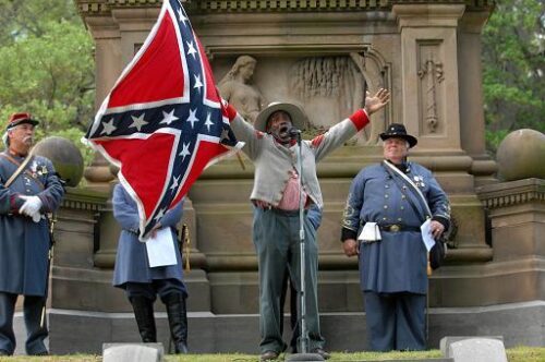 H. K. Edgerton, a native of Asheville, North Carolina, is a southern heritage activist, passionate about honoring those who fought for the Confederacy. (Hunter McRae/Savannah Morning News)