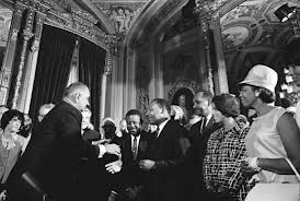 Voting Rights Act, LBJ signs '65