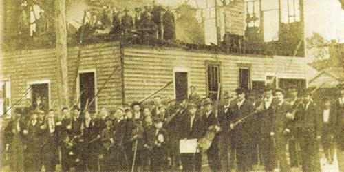 Whites also destroyed the Wilmington, North Carolina, courthouse, the center of the biracial town government they overthrew in this coup d'etat. November 12, 1898.