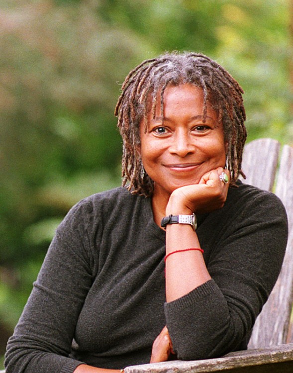 Alice Walker, awardwinning American writer and activist, author of The Color Purple, Meridian, The Temple of My Familiar, and other novels.