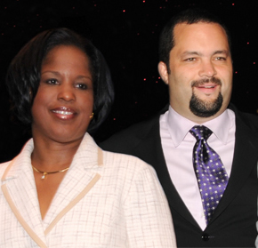 National Board of Directors Chairman Roslyn M. Brock and NAACP President and CEO Benjamin Todd Jealous