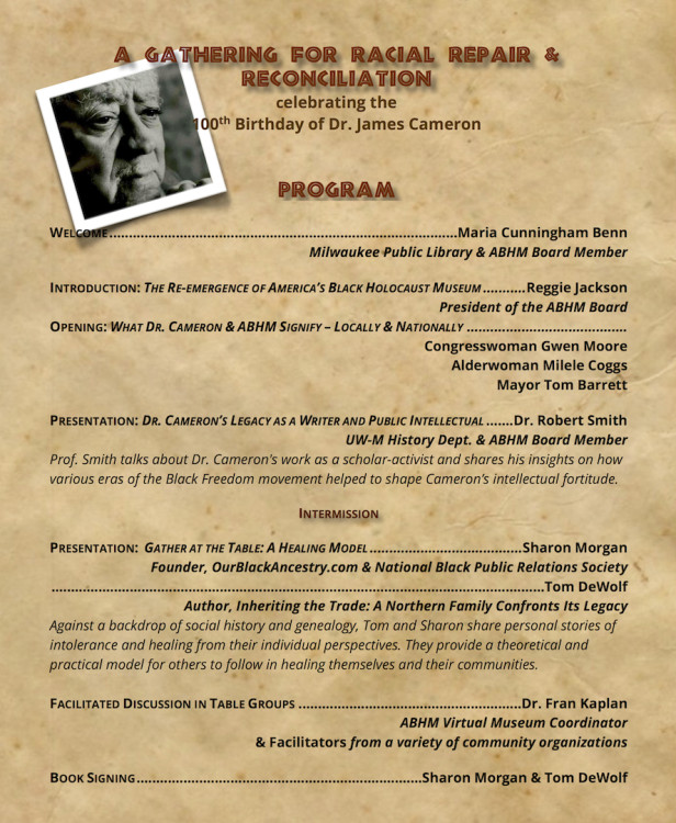 Program of 100th Birthday Celebration