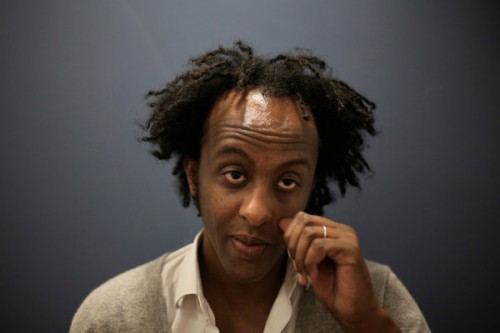Ethiopian-born novelist Dinaw Mengetsu in 2010, when his book "How to Read the Air" was published. 