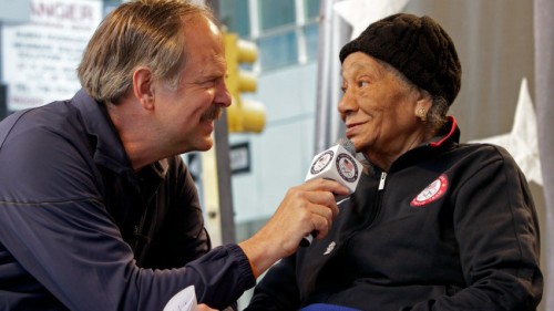 In 1948, Alice Coachman became the first black American woman to win a gold medal in the Olympics games in London. She won the Gold medal in the high jump with a record of 1.68 meters.