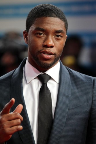 Chadwick Boseman arrives at the premiere of Get on Up during the 40th Deauville U.S. Film Festival Sept. 12, 2014, in France.