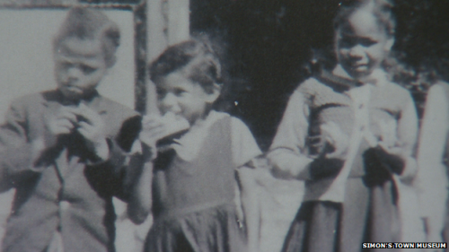 Margaret (centre) was 13 years old when they were forced out of their home.