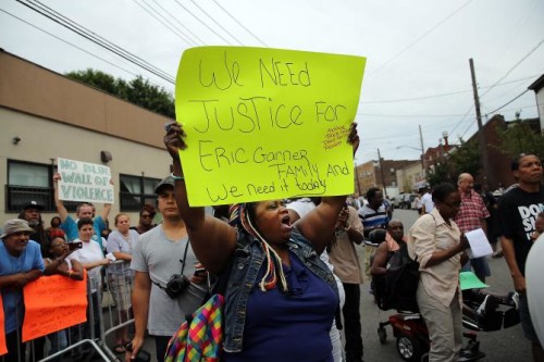 A protest against the death of Eric Garner on July 19, 2014.