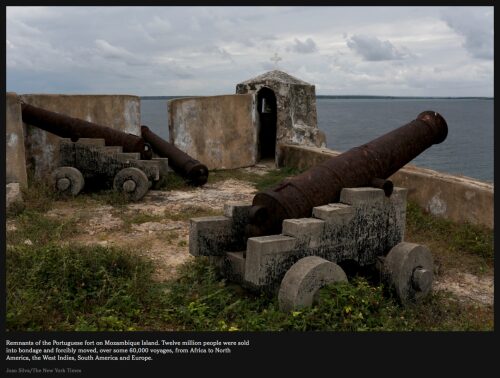 Remnants of a Portuguese slave port in Mozambique.