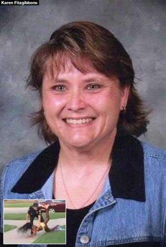 School photo of fourth grade teacher Karen Fitzgibbons