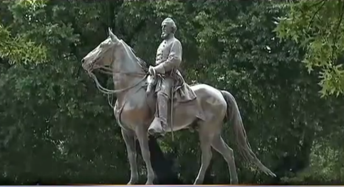 Statue of Nathan Bedford Forrest in Health Sciences Park, Memphis TN