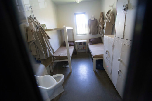 A cell at the federal prison in El Reno, Oklahoma.