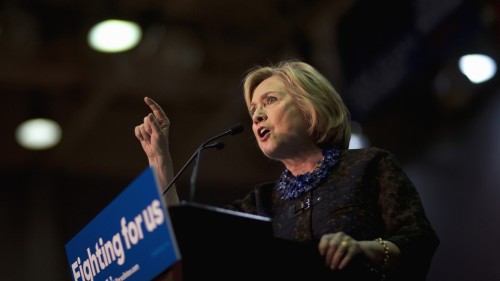Presidential candidate Hillary Clinton speaks in Atlanta. (Photo Credit: David Goldman)