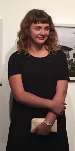 Jenna Knapp at the opening of her exhibition at INOVA Gallery, October 9. 2015
