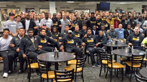 African Americans and their coaches and team members will remain on strike until University of Missouri's president, Tim Wolfe, resigns. (Photo credit: Gary Pinkel)