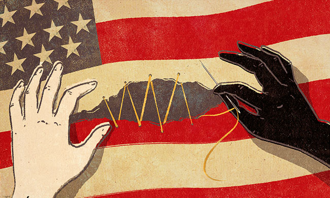 healing-usa Illustration for YES! Magazine by Jennifer Luxton.