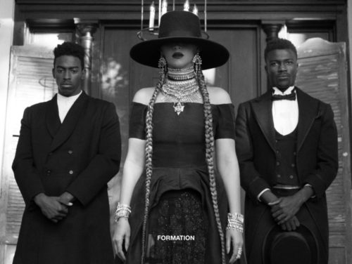 Beyonce, one of the many celebrities who used her platform to protest American history and called her fans to get in 'Formation' to do the same. (genius.com)