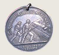 Butler Medal was awarded to gallantry of Black Troops during Civil War. It  holds the distinction of being the only medal ever struck for black troops.
Credit: Smithsonian Institution.
 
 
 
