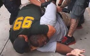 atlantablackstar.com
Eric Garner being choked to death by New York City Police in July 2014.