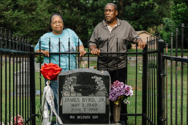 James Byrd's brothers at his grave