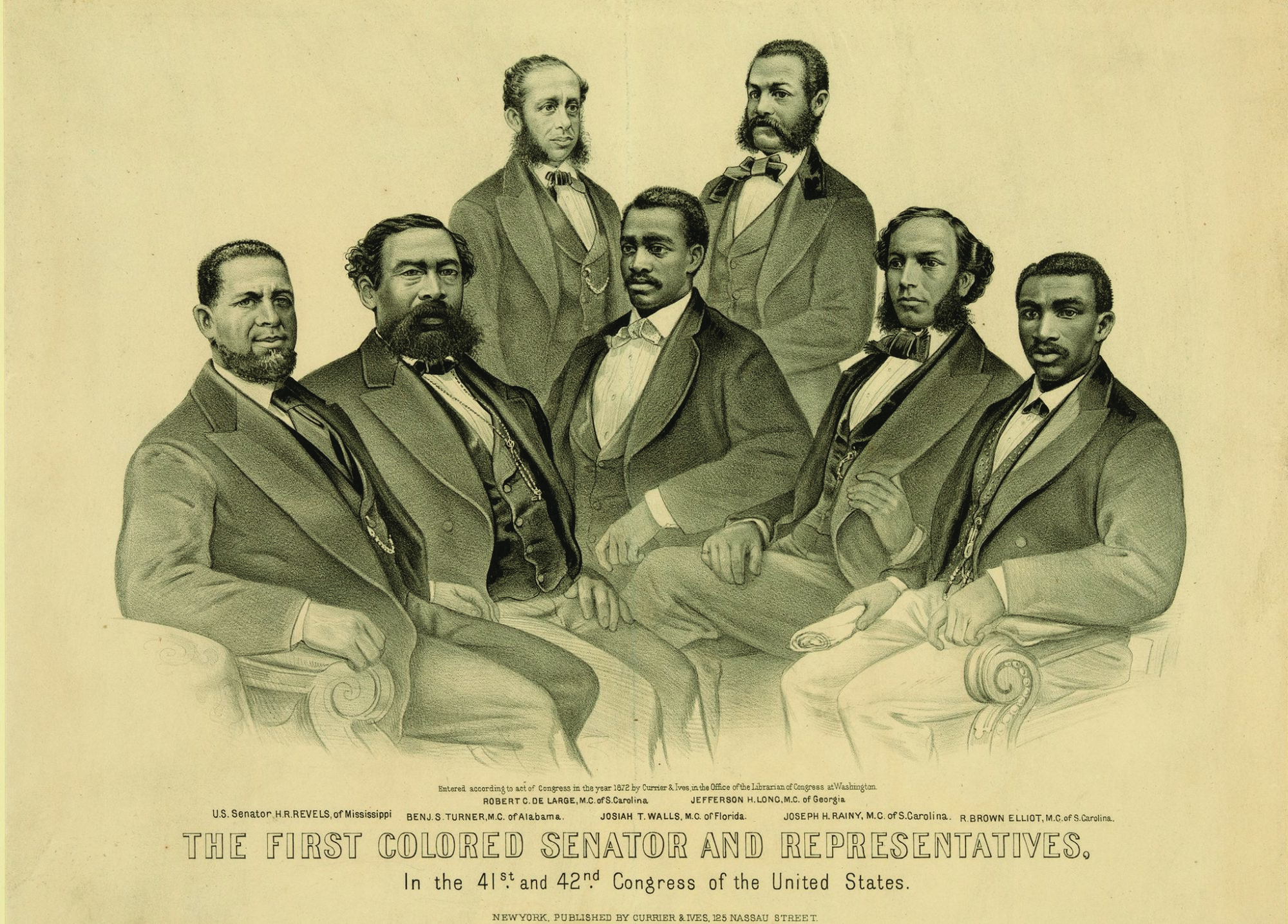 Image of the first black members of Congress