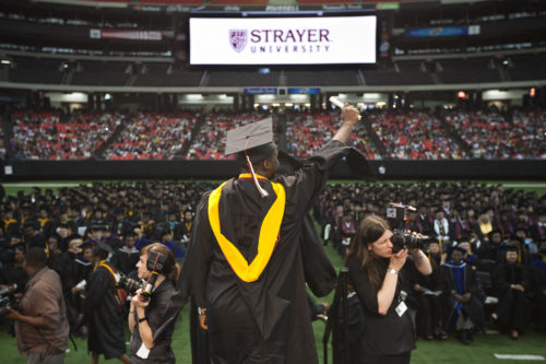 A commencement ceremony at Stayer University, a for-profit school, Photo by Brooks Kraft LLC/Corbis via Getty