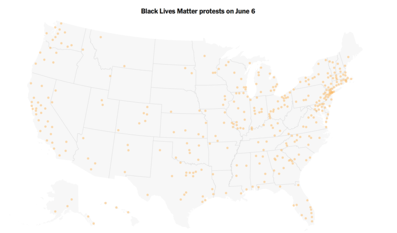 US Protest map