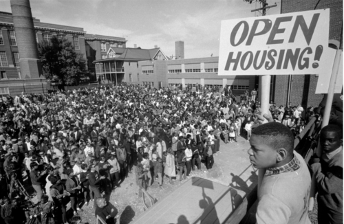 Young people have long been the leaders and organizers of protests in Milwaukee. (Photo courtesy of Milwaukee Journal Sentinel and Historic Photo Collection, Milwaukee Public Library)