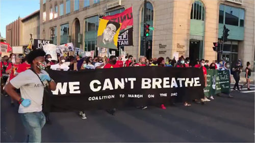 WeCantBreathe Protesters at DNC Rally
