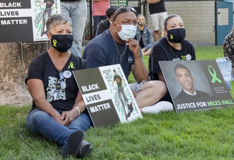 Justice for Miles Hall vigil