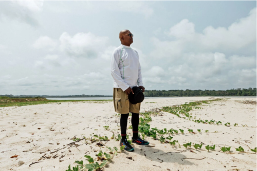 Samuel Jackson Samuel L. Jackson at the Point of No Return in Loango National Park in Gabon, in Central Africa.Credit...AP Slave Ships Productions Ltd./Cornelia Street’s Ships Ltd./EPIX
