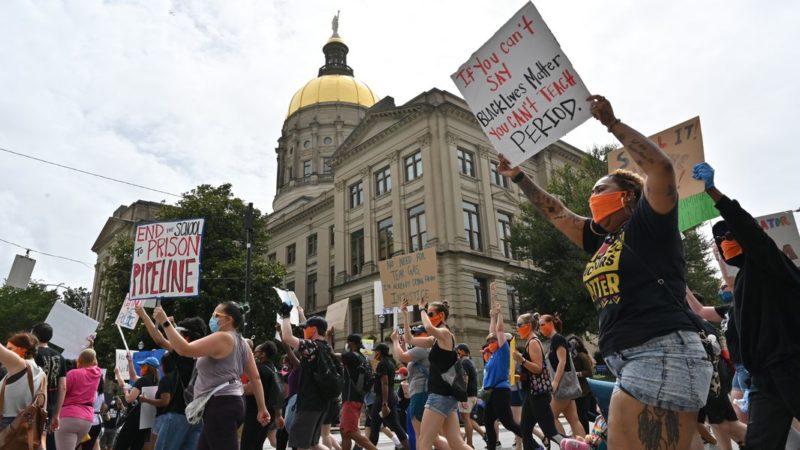 BLM protesters in Atlanta, GA