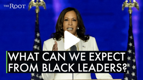 Screenshot of a video interview of Marc Lamont Hill discussing Black Leaders.