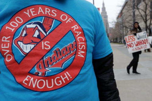 No more racist Cleveland baseball Over 100 years of Racism Enough