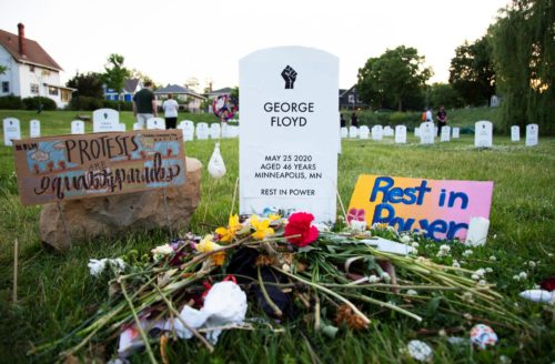 “Say Their Names” cemetery in South Minneapolis represents a person killed by law enforcement in this country. Created by two University of Pennsylvania students, it’s a grassroots art installation located just blocks away from the George Floyd Memorial in Minneapolis on Thursday, June 12.
