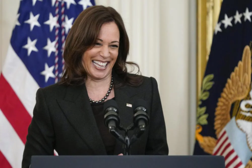 Vice President Kamala Harris speaks at an event to celebrate Black History Month in the East Room of the White House, Monday, Feb. 28, 2022, in Washington. (AP Photo/Patrick Semansky, File)