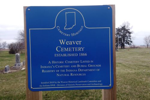Weaver Cemetery, Established 1866