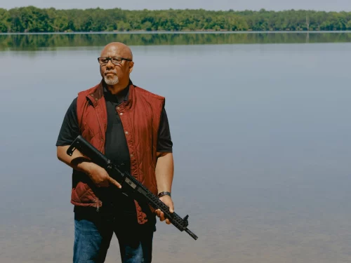 Philip Smith, founder and president of the National African American Gun Association. (Peyton Fulford/NBC News)