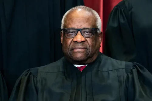 Supreme Court Justice Clarence Thomas (Erin Schaff/AP)