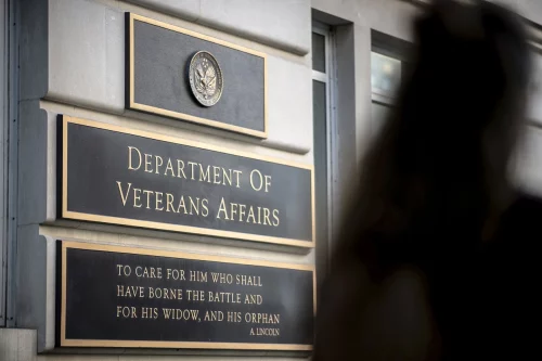 The Department of Veterans Affairs in Washington, D.C., on Aug. 14, 2019. (Graeme Sloan / Sipa via AP file)