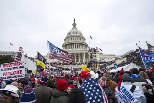 Demonstrators rally at the U.S. Capitol, on Jan. 6, 2021. (Jose Luis Magana / AP file)