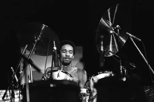 Earth, Wind & Fire drummer Fred White performs in the Netherlands in 1979. His death was reported Sunday by his brother and bandmate Verdine White. (Rob Verhorst / Redferns file)